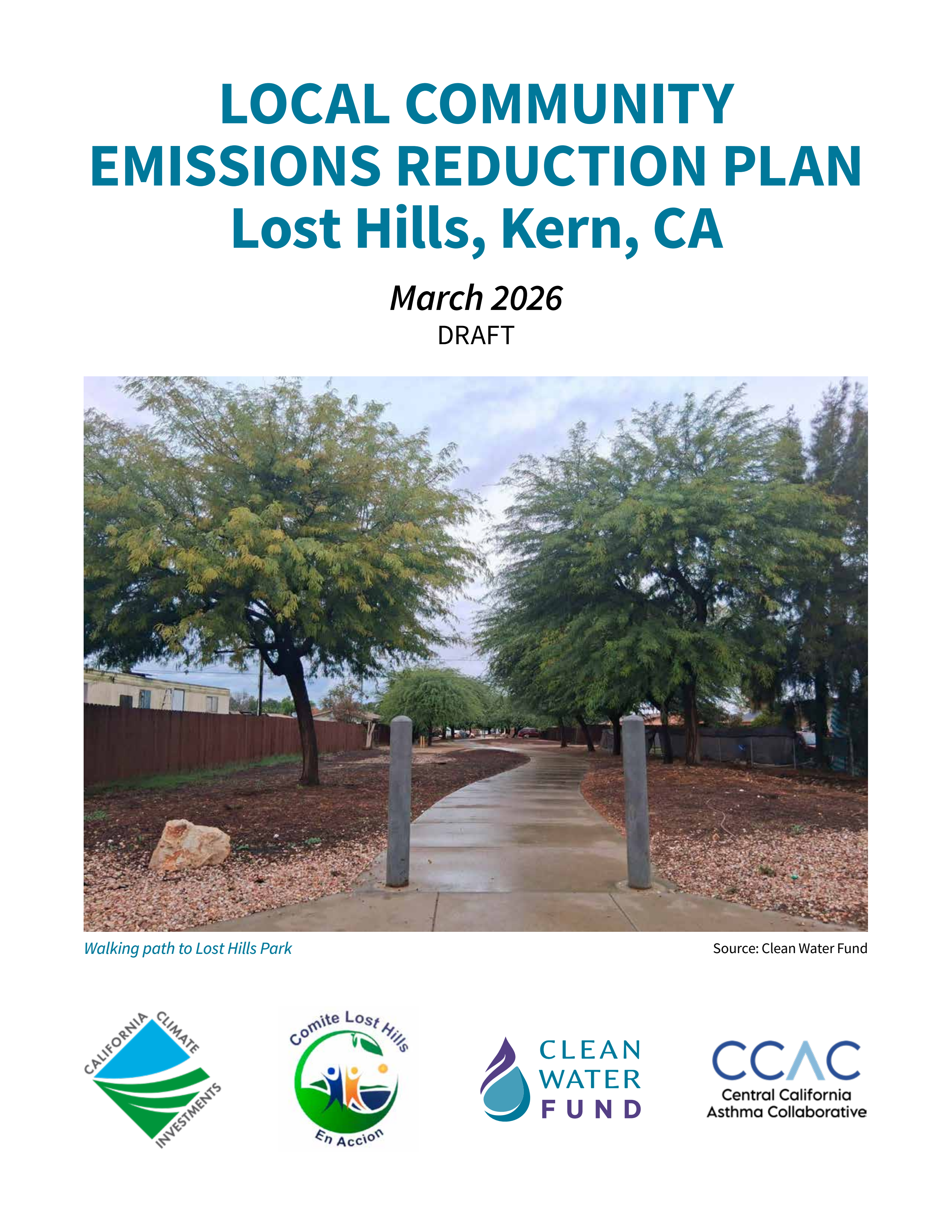 Local Community Emissions Reduction Plan for Lost Hills, Kern, CA