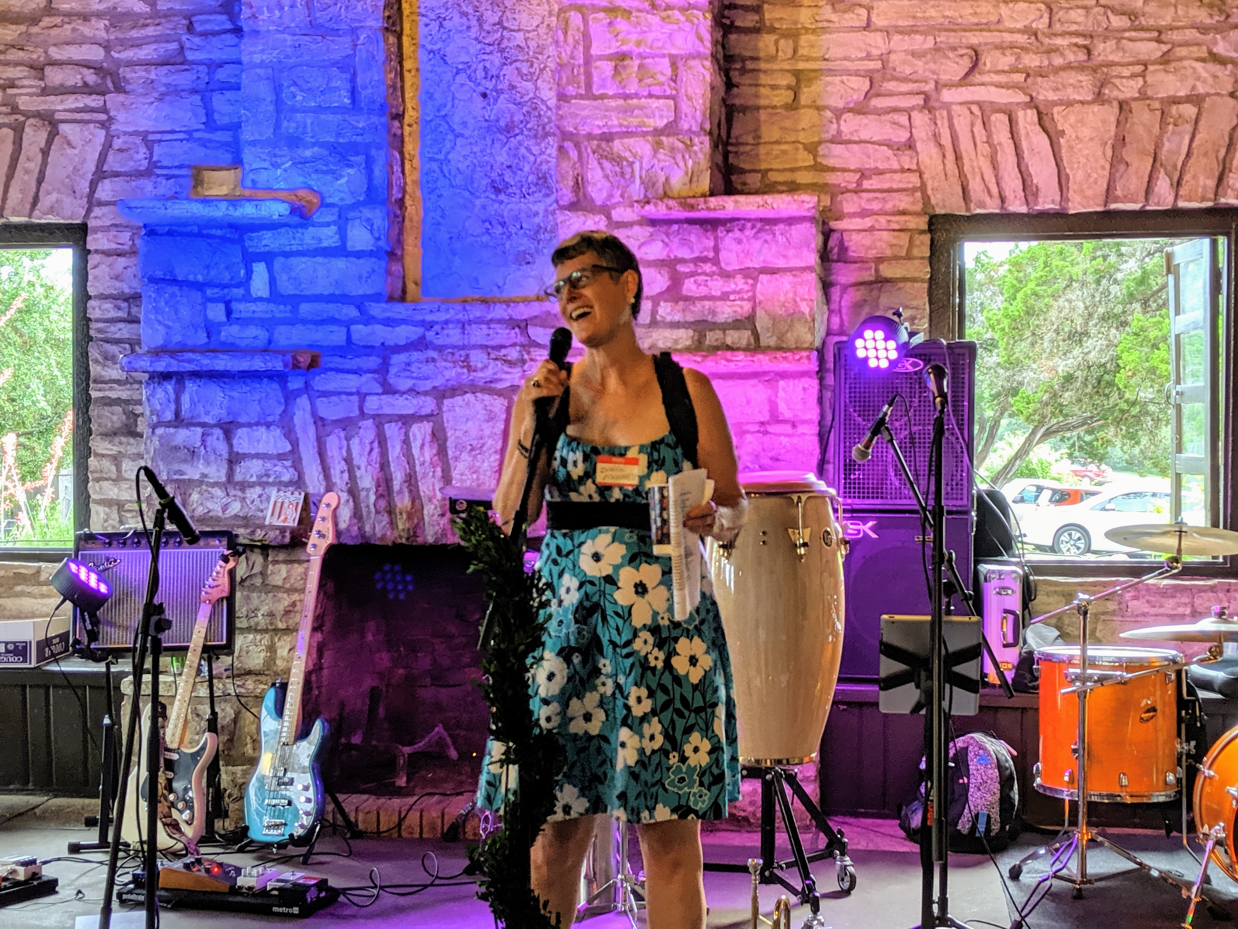 Sarah Eckhardt speaking at Spring for Water 2019