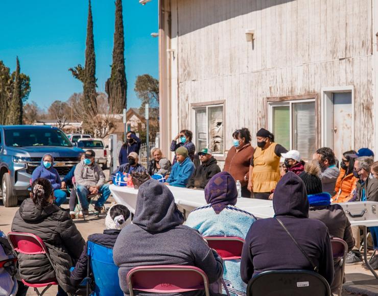 Community residents in Cantua Creek, Fresno county sharing their water affordability and water quality concerns with the Department of Water Resources staff. 