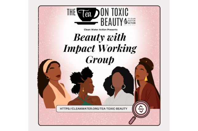 Graphic design of NJ's Beauty with Impact Working Group Sign up