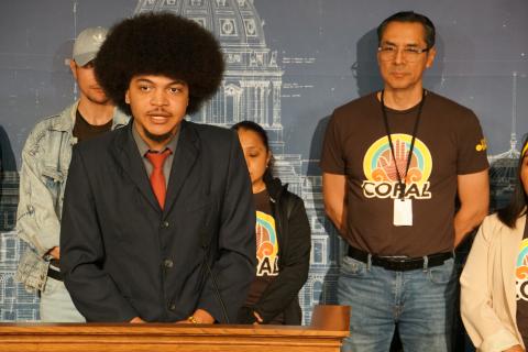 Sasha Lewis-Norelle at Frontline Communities Protection Act Press Conference