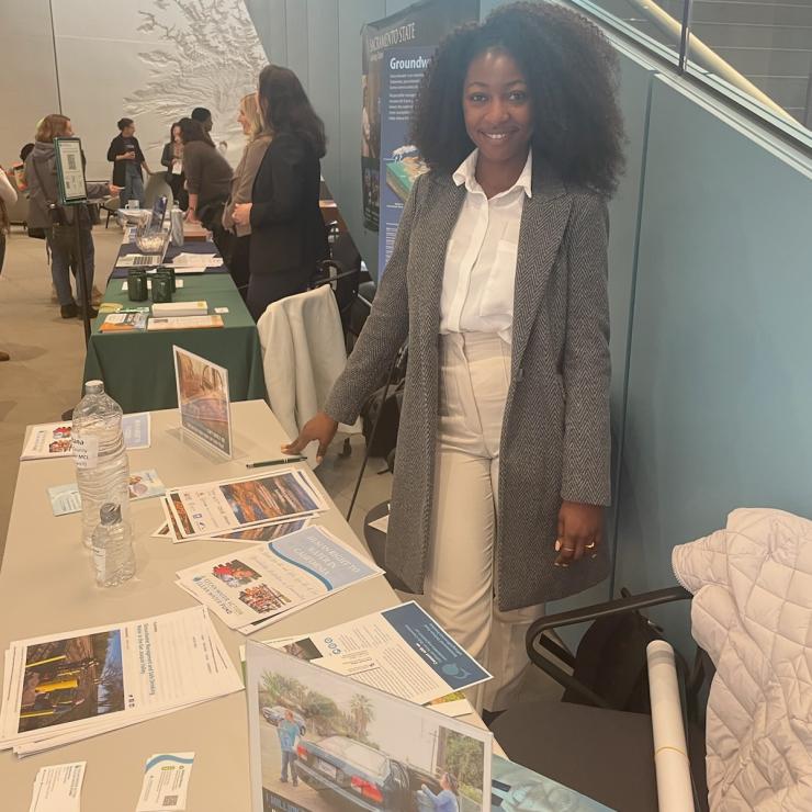 Ngodoo Atume tabling at CA Groundwater Awareness Week 