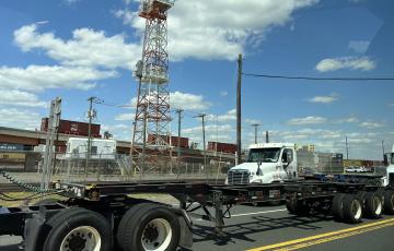 Image of Newark diesel truck traffic by Tolani Taylor