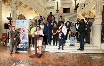 Image of Clean Water Action at an Environmental Justice event