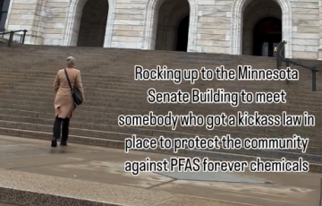 Cate Faehrmann visiting MN Capitol