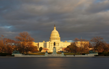 Stormy sky over the U.S. Capitol Building