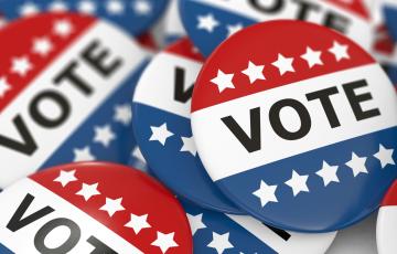 Vote pins. Credit: luismmolina / iStockPhoto