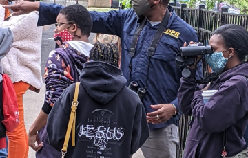 Group of people birding