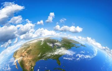 Climate Change Image with Earth from Canva