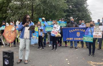 Amazon protest image by South Ward Community Alliance