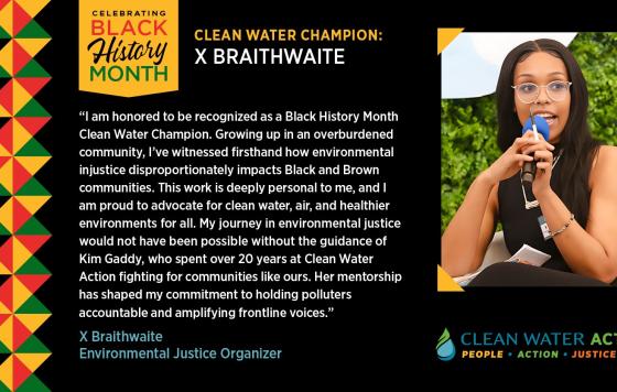 X Braithwaite - Clean Water Champion
