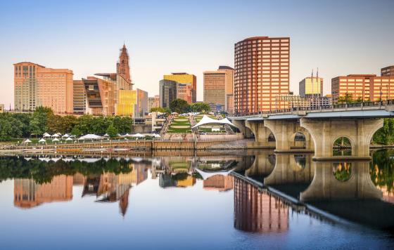 Hartford skyline and Connecticut River. Photo credit: Sean Pavone / iStock