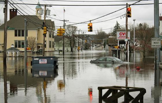 West Warwick Flood in 2010. Courtesy Weather.gov