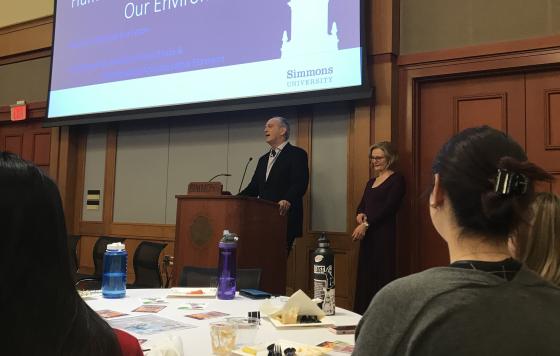 Jim Baudy from WGBH at Simmons 