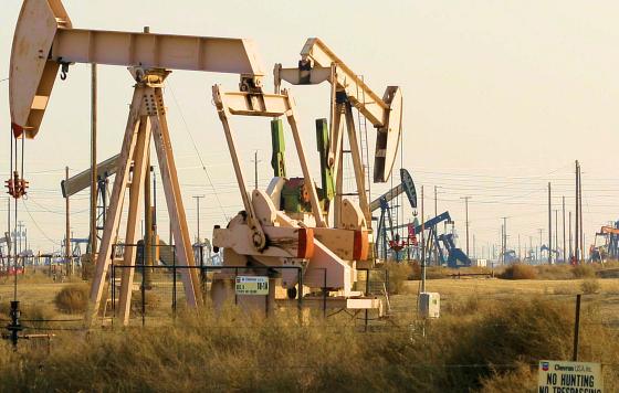 Pumpjack at the Lost Hills Oil Field