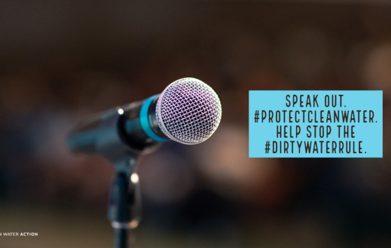 Speak out for clean water