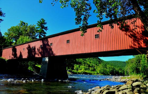 Covered bridge in West Cornwall